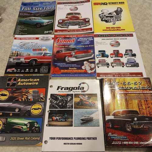 Lot vintage car parts - of,
